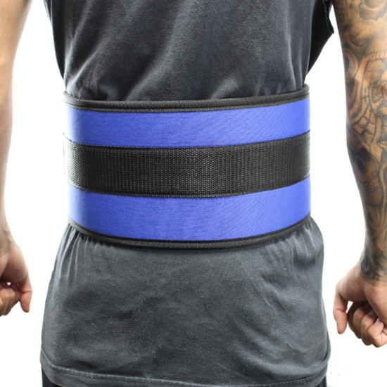 6 in. Last Punch Nylon Power Weight Lifting Belt & Back Support Belt&#44; Blue - Extra Largesog ZX9SLTR3762