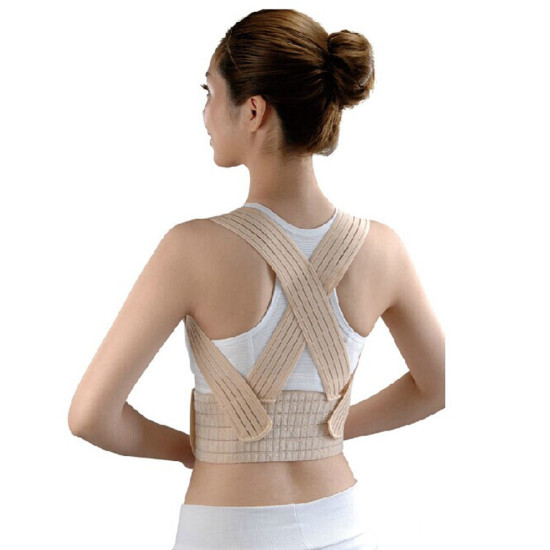 Adults Posture Corrector Back and Shoulder Support, Waist 25"-36", Beigedo21 D0101HX6I77